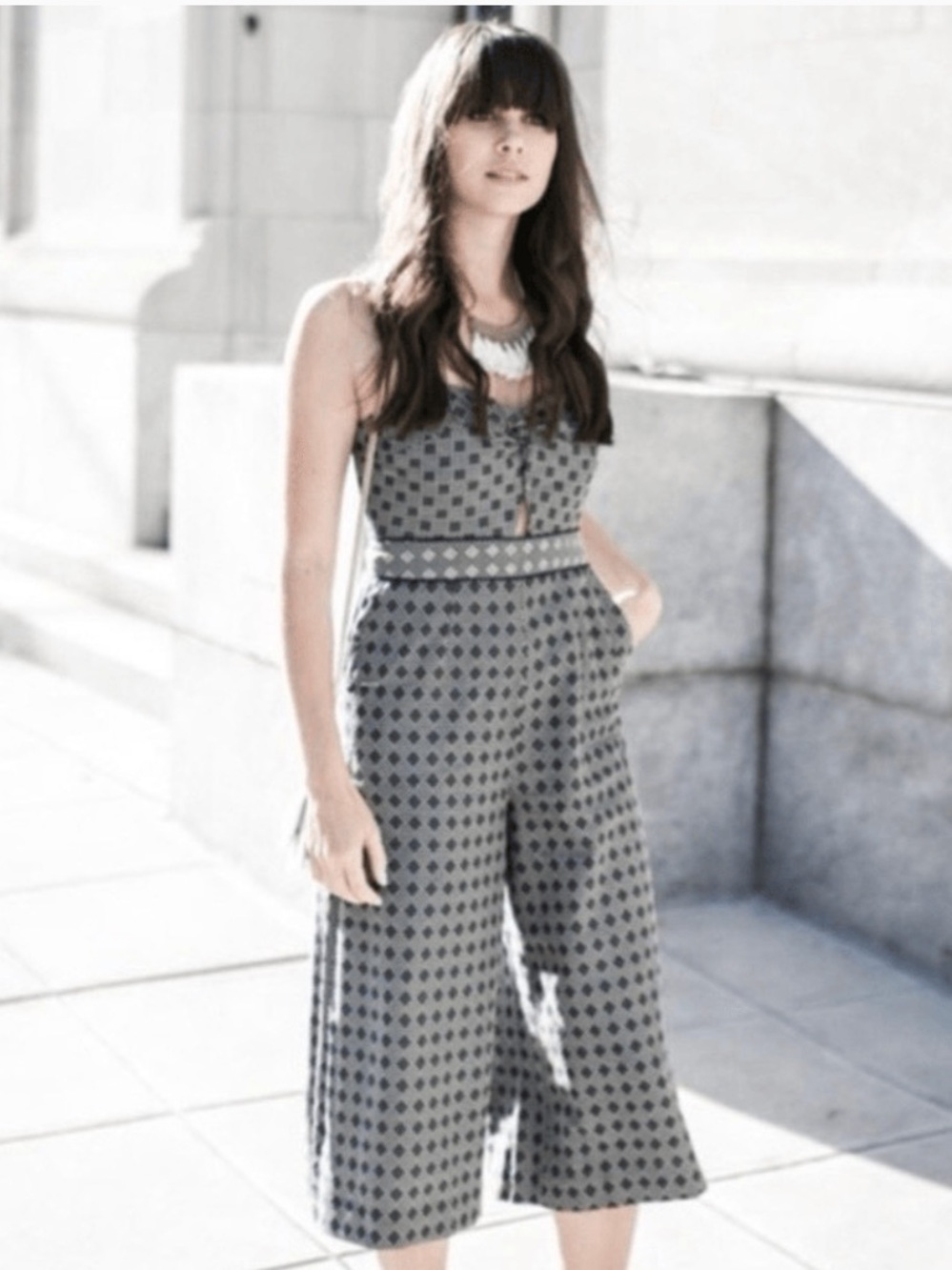 Anthropologie Elevenses Remy Cropped Pant Jumpsuit. Size: 4